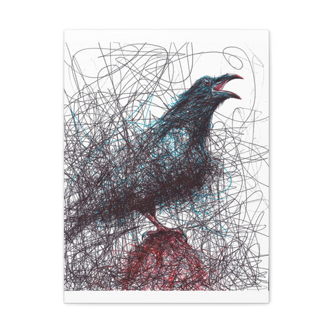 Raven (Canvas Print)