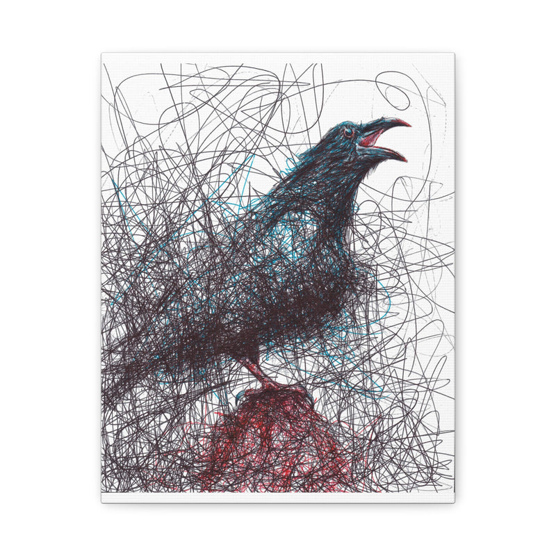 Raven (Canvas Print)